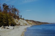 View north along the beach